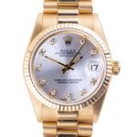 Rolex Datejust 31 68278 (1988) - Silver dial 31 mm Yellow Gold case (3/8)