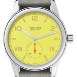 NOMOS Club 718.GB (2025) - Yellow dial 36 mm Steel case (1/1)