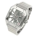 Cartier Santos WHSA0028 (2022) - Transparent dial 48 mm Steel case (2/5)