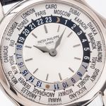 Patek Philippe World Time 5110G (2005) - White dial 38 mm White Gold case (6/8)