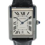 Cartier Tank Solo WSTA0029 (2019) - Wit wijzerplaat 31mm Staal (1/5)