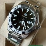 TAG Heuer Aquaracer 300M WAY2018.BA0927 (2022) - Bruin wijzerplaat 43mm Staal (3/7)