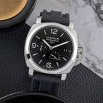 Panerai Luminor 1950 3 Days GMT Power Reserve Automatic PAM00321 (Unknown (random serial)) - Black dial 44 mm Steel case (1/8)