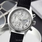 IWC Pilot Spitfire Chronograph IW370621 (2004) - Zilver wijzerplaat 39mm Staal (1/8)
