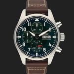 IWC Pilot Chronograph IW388103 (2022) - Groen wijzerplaat 41mm Staal (3/8)