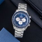 Omega Speedmaster Professional Moonwatch 3565.80.00 (Unknown (random serial)) - Blue dial 42 mm Steel case (1/8)