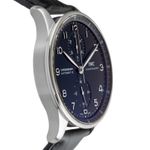 IWC Portuguese Chronograph IW371447 (Onbekend (willekeurig serienummer)) - Zwart wijzerplaat 41mm Staal (7/8)