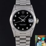 Rolex Datejust 31 68279 (1989) - Zwart wijzerplaat 31mm Witgoud (1/7)