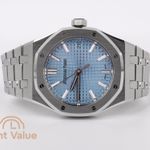 Audemars Piguet Royal Oak Selfwinding 15550ST.OO.1356ST.08 (2024) - Blue dial 37 mm Steel case (2/6)