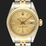 Rolex Lady-Datejust 69173 (1992) - Champagne dial 26 mm Gold/Steel case (3/8)