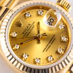 Rolex Lady-Datejust 69178 (1988) - Champagne dial 26 mm Yellow Gold case (2/8)