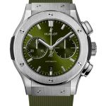 Hublot Classic Fusion Chronograph 521.NX.8970.RX (2026) - Groen wijzerplaat 45mm Titanium (1/1)