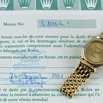Rolex Cellini 6621 (1991) - Champagne wijzerplaat 26mm Geelgoud (2/8)
