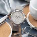 IWC Portofino Chronograph IW391009 (Unknown (random serial)) - Silver dial 42 mm Steel case (1/8)