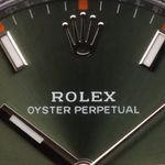 Rolex Air-King 114200 (Unknown (random serial)) - Green dial 34 mm Steel case (6/10)