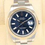 Rolex Datejust II 116334 (2016) - Blauw wijzerplaat 41mm Staal (1/8)