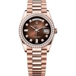 Rolex Day-Date 36 128345RBR (2025) - Bruin wijzerplaat 36mm Roségoud (1/1)
