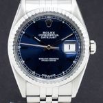 Rolex Datejust 36 16030 (1979) - Blauw wijzerplaat 36mm Staal (1/7)