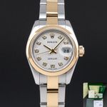 Rolex Lady-Datejust 179163 (2004) - Silver dial 26 mm Gold/Steel case (1/8)
