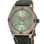 Breitling Chronomat 38 U17356531L1P1 (2023) - Pink dial 38 mm Gold/Steel case (1/2)
