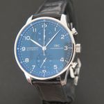 IWC Portuguese Chronograph IW371491 (2018) - Blue dial 41 mm Steel case (1/6)