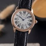 Cartier Ronde Solo de Cartier W6701007 (Unknown (random serial)) - Silver dial 30 mm Gold/Steel case (3/8)