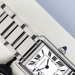 Cartier Tank WSTA0051 (2022) - Wit wijzerplaat 30mm Staal (2/7)