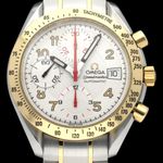 Omega Speedmaster Date 3313.33.00 (1999) - White dial 40 mm Gold/Steel case (1/8)
