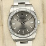 Rolex Oyster Perpetual 36 116000 (2018) - Grey dial 36 mm Steel case (1/8)