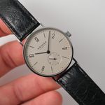 NOMOS Tangente 101 (2001) - Zilver wijzerplaat 35mm Staal (7/8)