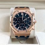 Audemars Piguet Royal Oak Chronograph 26240OR.OO.D002CR.01 (2022) - Zwart wijzerplaat 41mm Roségoud (1/7)