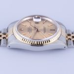 Rolex Datejust 36 16233 (1990) - Champagne dial 36 mm Gold/Steel case (5/8)