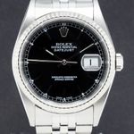 Rolex Datejust 36 16234 (2004) - Zwart wijzerplaat 36mm Staal (1/7)