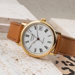 Glashütte Original Vintage 10-31-01-01-04 (1994) - Wit wijzerplaat 35mm Goud/Staal (2/8)