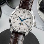 Union Glashütte Belisar Chronograph D002.425.16.037.00 (Onbekend (willekeurig serienummer)) - Wit wijzerplaat 42mm Staal (3/8)