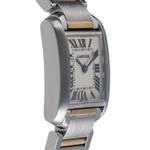 Cartier Tank Française W51007Q4 (2000) - Silver dial 25 mm Gold/Steel case (7/8)