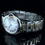 Cartier Ballon Bleu 28mm 3009 (2012) - White dial 28 mm Gold/Steel case (6/8)