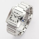 Cartier Tank Française WSTA0074 (2026) - Silver dial 32 mm Steel case (4/8)