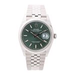 Rolex Datejust 36 126200 (2025) - Groen wijzerplaat 36mm Staal (1/4)