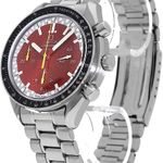 Omega Speedmaster Reduced 3810.61.41 (2017) - Red dial 39 mm Steel case (3/5)