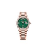 Rolex Day-Date 36 128395TBR (2025) - Green dial 36 mm Rose Gold case (1/1)