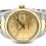 Rolex Datejust 36 16013 (1985) - Champagne dial 36 mm Gold/Steel case (2/8)