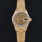 Rolex Lady-Datejust 69288 (1993) - Champagne dial 26 mm Yellow Gold case (3/8)