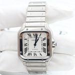 Cartier Santos WSSA0030 (Onbekend (willekeurig serienummer)) - Blauw wijzerplaat 40mm Staal (5/8)