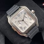 Cartier Santos WSSA0017 (2023) - Silver dial 43 mm Steel case (6/7)