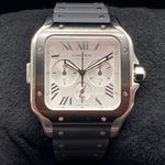 Cartier Santos WSSA0017 (2023) - Zilver wijzerplaat 43mm Staal (2/7)