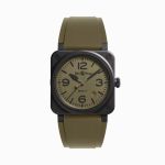 Bell & Ross BR 03 BR03A-MIL-CE/SRB (2025) - Groen wijzerplaat 42mm Keramiek (1/1)