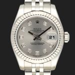 Rolex Lady-Datejust 179174 (2010) - Silver dial 26 mm Steel case (3/8)