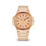 Patek Philippe Nautilus 7118/1300R-001 (2025) - Pink dial 35 mm Rose Gold case (1/1)