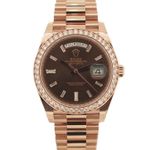 Rolex Day-Date 40 228345RBR (2024) - Brown dial 40 mm Rose Gold case (1/6)